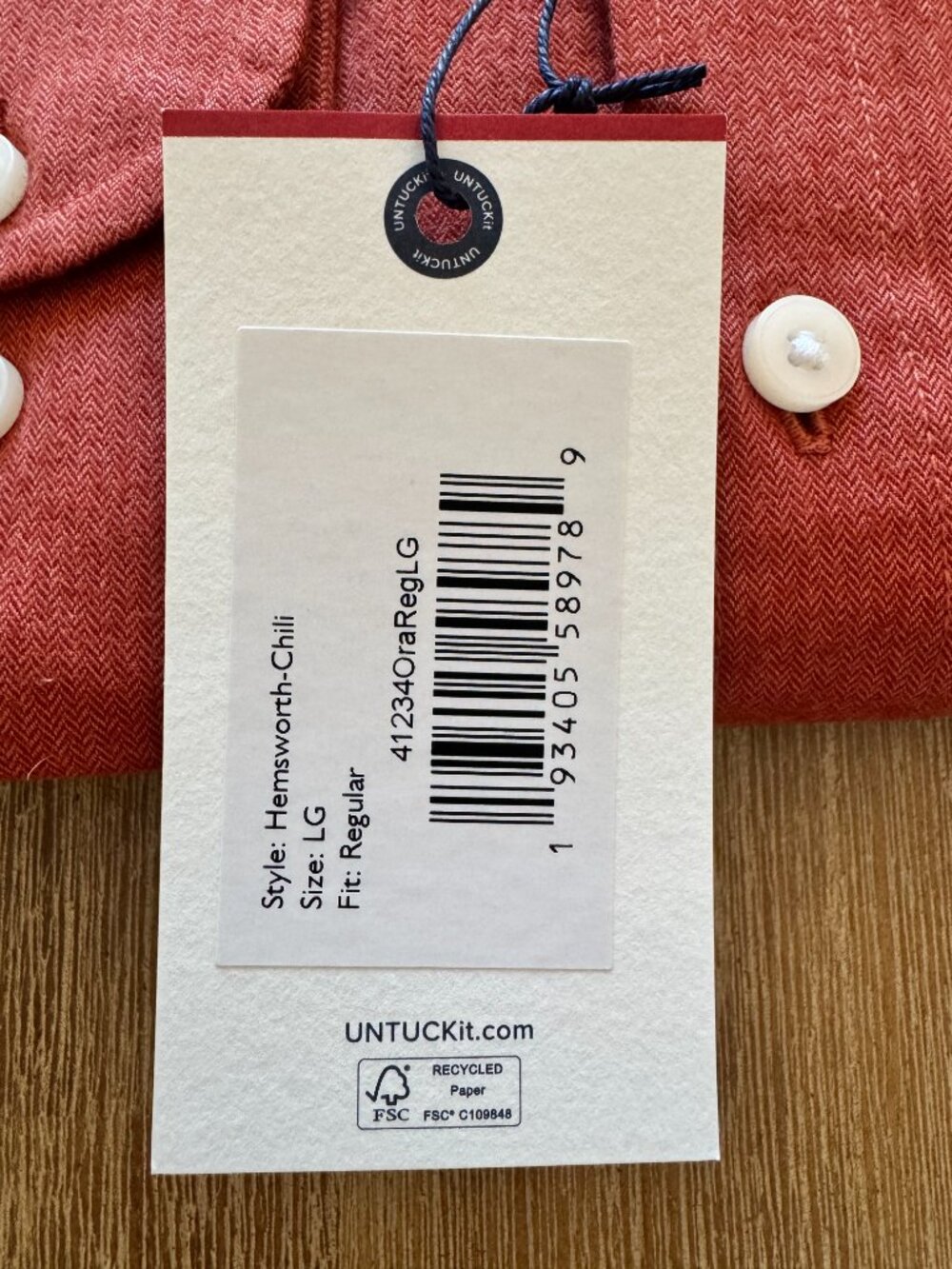 Untuckit Men's Flannel Hemsworth Shirt - Picture 5 of 10